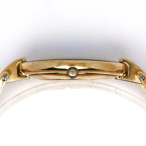 Dior Bagira Watches 47 154-2 blackDial Plated Gold Quartz Analog display mens - Picture 6 of 7